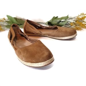 Ugg Cicily Tan Braided Flats Size 7.5